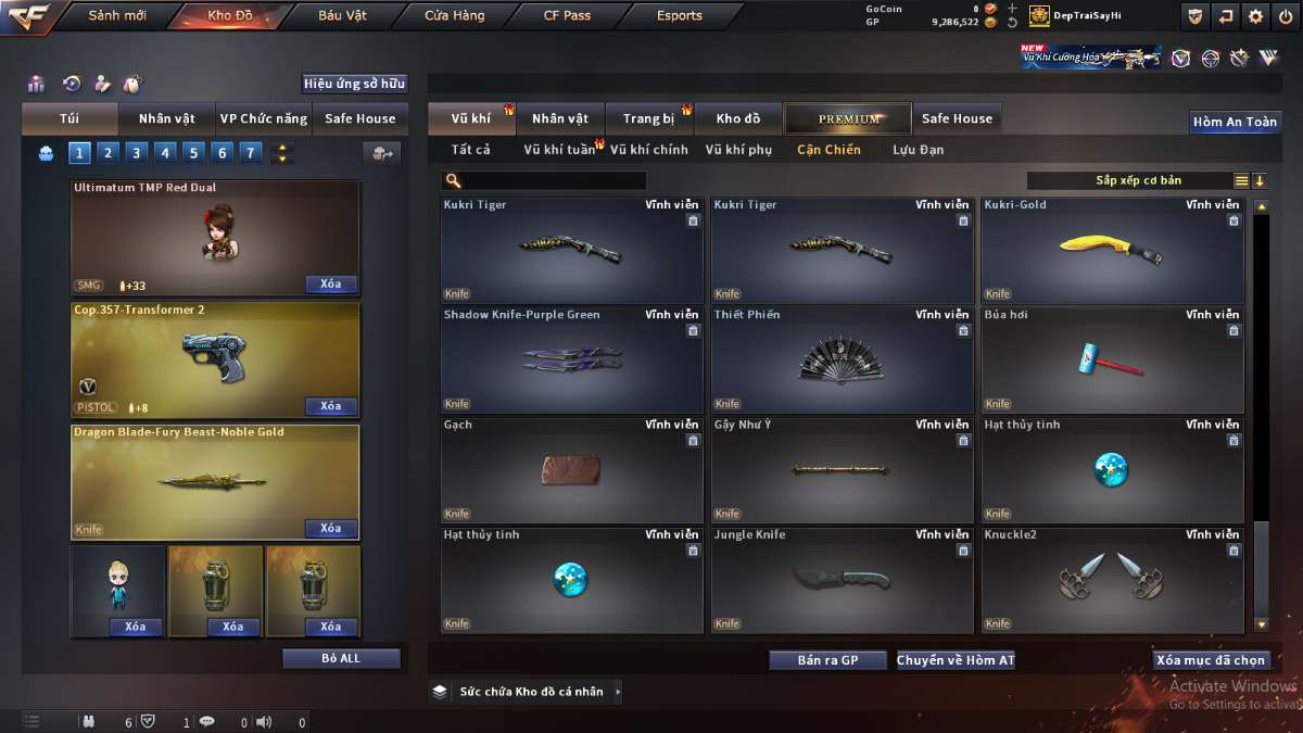 shop acc cf uy tin gia re